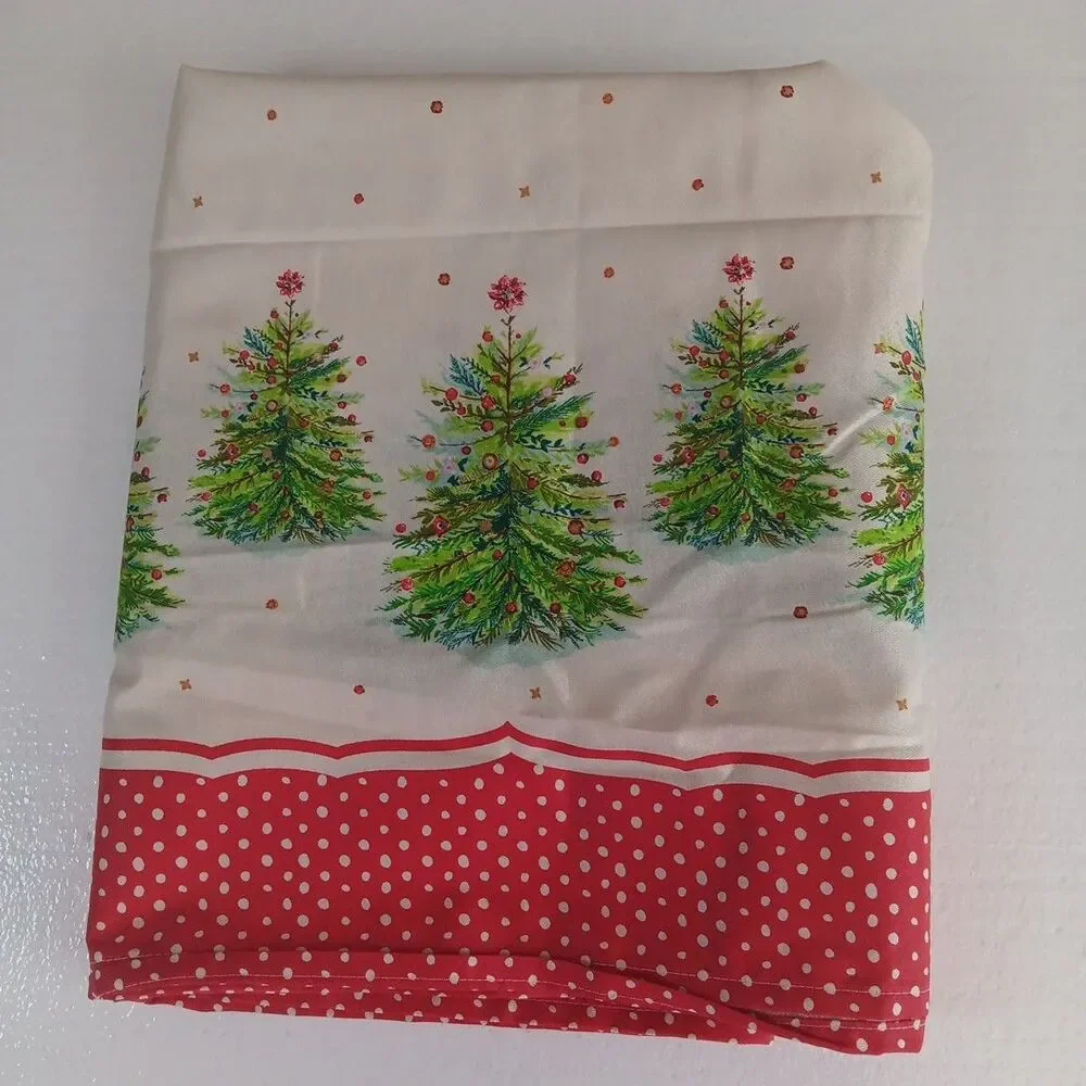 Pioneer Woman Holiday Christmas Cloth Tablecloth 75x60” Retired Pattern